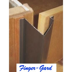 Door finger guard for push side of a standard door - Fingersafe® Door  safety finger protection guards