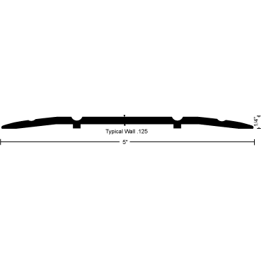 Handicap Saddle Threshold 513 - 5" Wide By 1/4" High