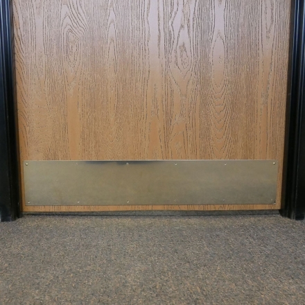 Lifetime Polished Brass Door Kick Plate